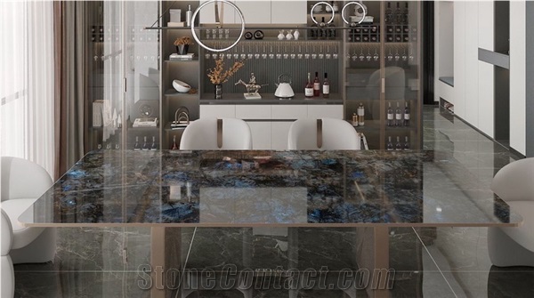 Lemurian Blue Labradorite Blue Granite Slabs,Azul Lemurian