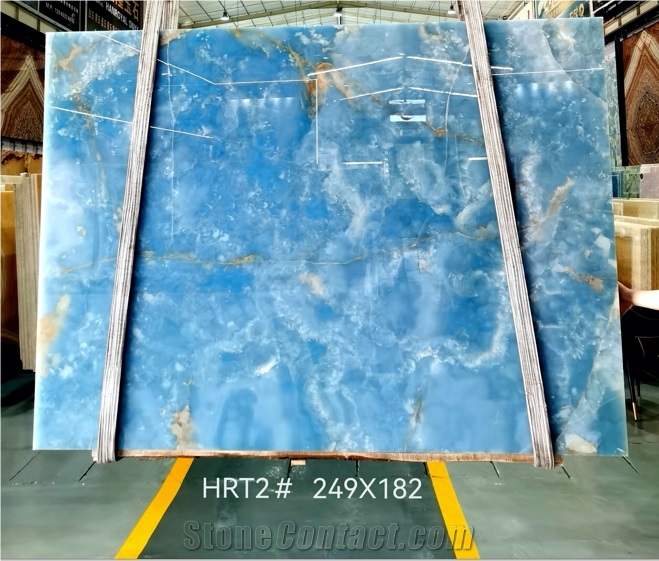Luxury Azul Onyx Blue Slabs,Blue Jade Blue Onyx Slabs