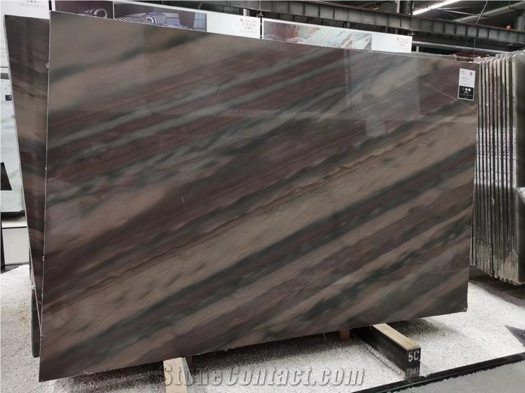 Luxury Elegant Brown Copper Dune Quartzite Slabs