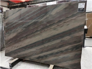 Luxury Elegant Brown Copper Dune Quartzite Slabs