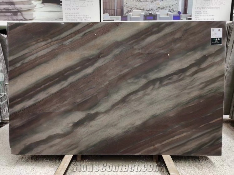 Luxury Elegant Brown Copper Dune Quartzite Slabs