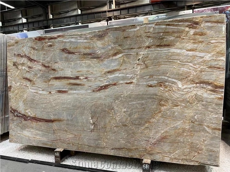 Nacarado Quartzite Slab & Tile, Brazil Beige Quartzite, Aurora Dorado Quartzite