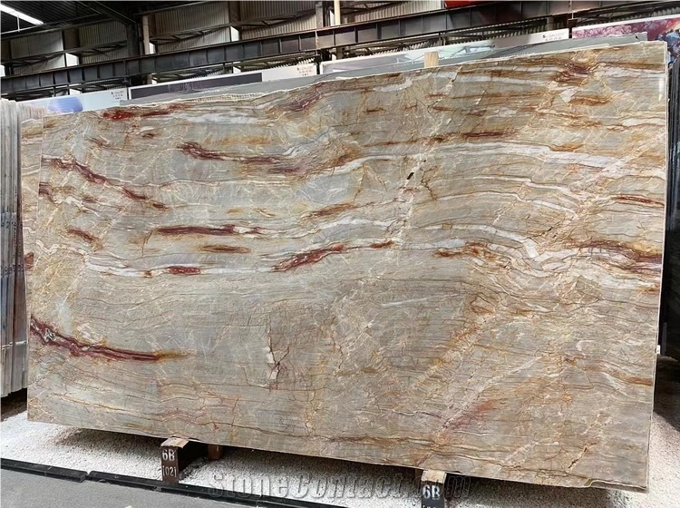 Nacarado Quartzite Slab & Tile, Brazil Beige Quartzite, Aurora Dorado Quartzite