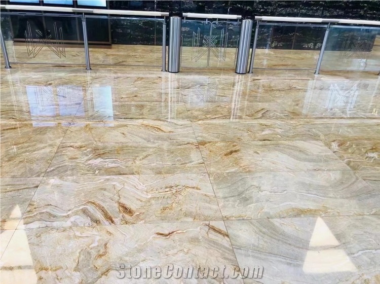 Nacarado Quartzite Slab & Tile, Brazil Beige Quartzite, Aurora Dorado Quartzite