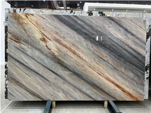 Palissandro Bluette Marble Slabs, Aurora Blue Marble