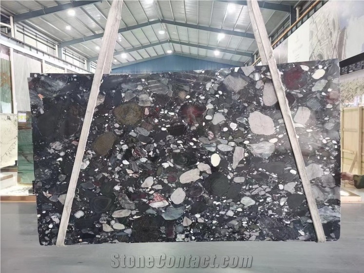 Palladio Granite Slabs,Rosso Marinace Rain Pebble Slabs
