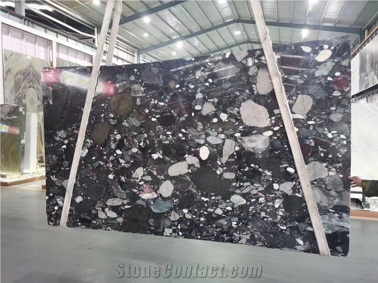 Palladio Granite Slabs,Rosso Marinace Rain Pebble Slabs