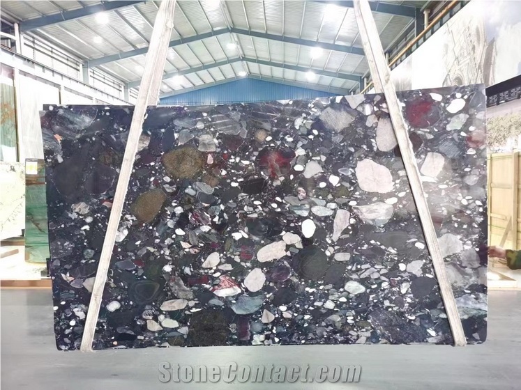 Palladio Granite Slabs,Rosso Marinace Rain Pebble Slabs