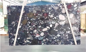 Palladio Granite Slabs,Rosso Marinace Rain Pebble Slabs