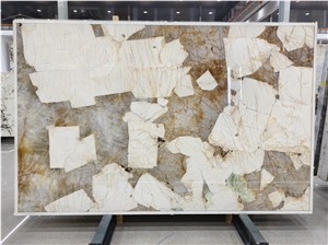 Patagonia Gold And White Quartzite Slabs,Copenhagen Slabs