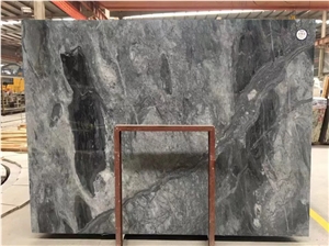 Phantom Black Marble Slabs, Grey Marble With Black Veins