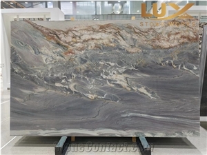 Polished Purple East Multicolor Aquarela Quartzite Slabs