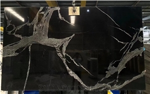 Python Black Granite Slabs, Brazil Obsidian Granite Slabs Python Black Granite Slabs, Brazil Obsidian Granite Slabs