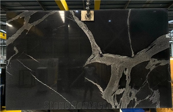 Python Black Granite Slabs, Brazil Obsidian Granite Slabs