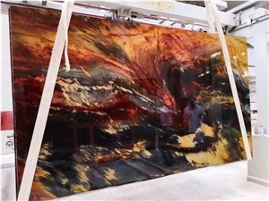 Red Fusion Mirage Quartzite Slabs