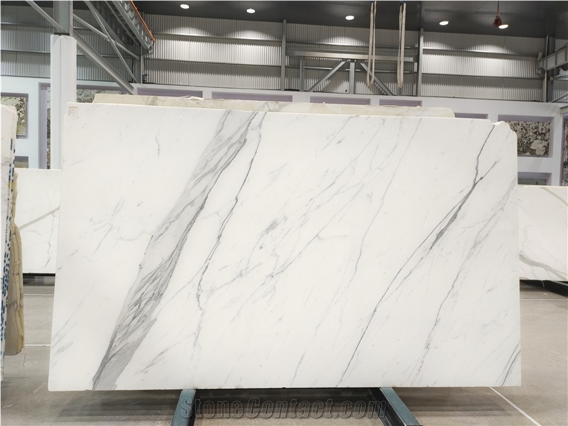 Top Quality Calacatta White Marble Slabs ,Italian White