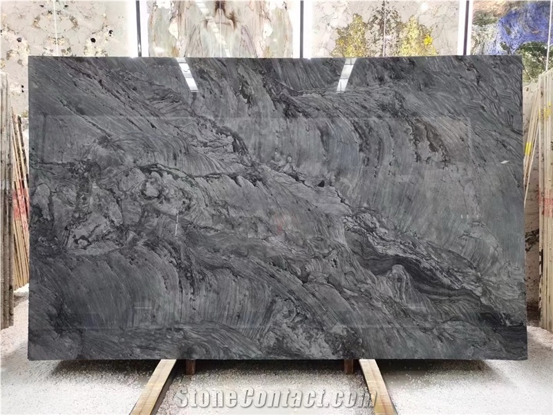Vibranium Quartzite Slabs, Brazil Grey Quartzite Slabs