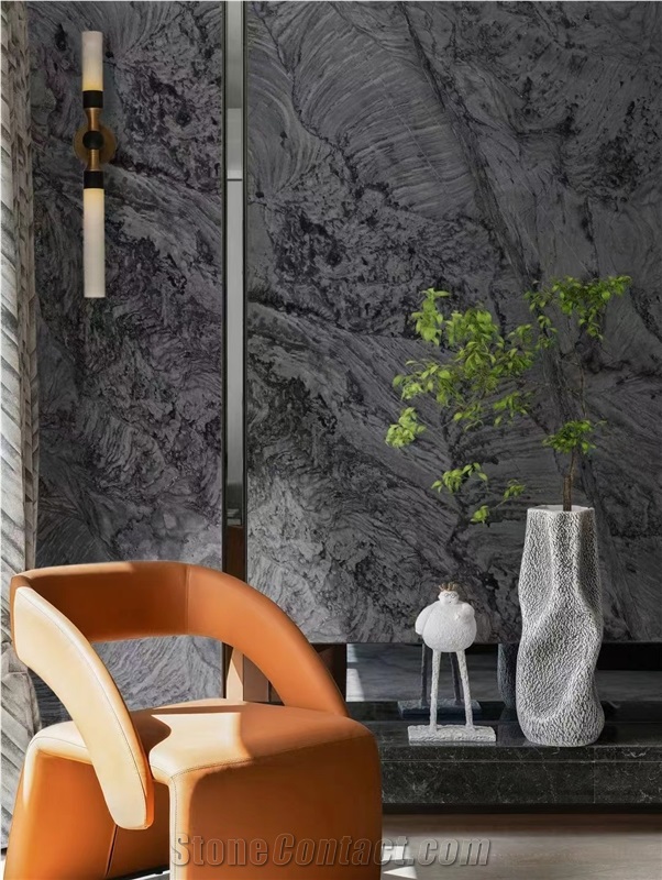 Vibranium Quartzite Slabs, Brazil Grey Quartzite Slabs