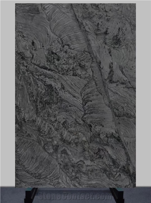 Vibranium Quartzite Slabs, Brazil Grey Quartzite Slabs