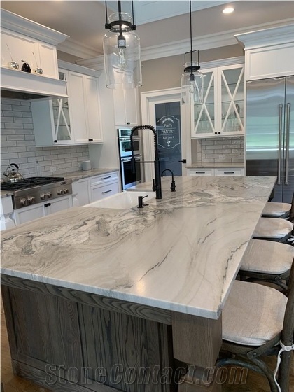 White Macaubas Quartzite, White Macaubas Fantacy Quartzite