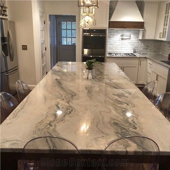 White Macaubas Quartzite, White Macaubas Fantacy Quartzite