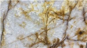 Yellow Cristallita Quartzite , Crystal Yellow Quartzite Slab