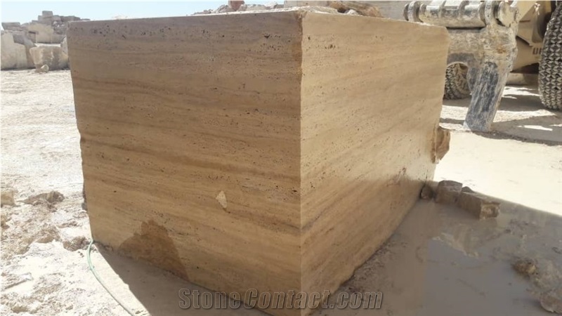 Chocolate Travertine Block
