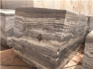 Silver Travertine Blocks