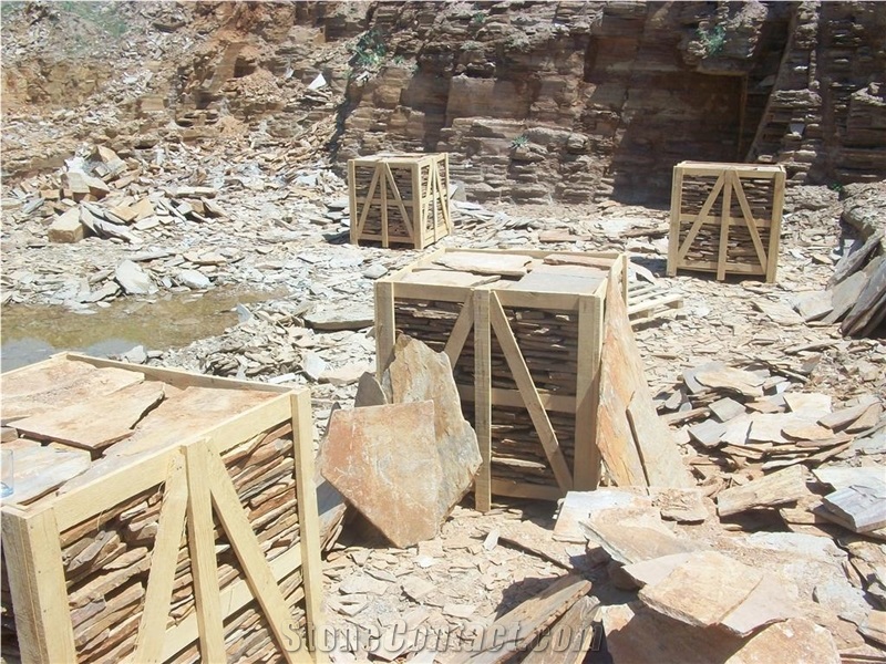 Denizli Yellow Slate Flagstone