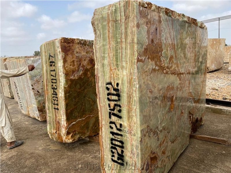 Light Green Onyx Blocks