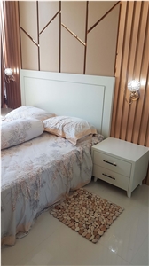 Maluku Tan Natural Pebble Stone Mat