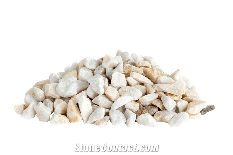 Blanco Macael Marble Crushed Marble Chips