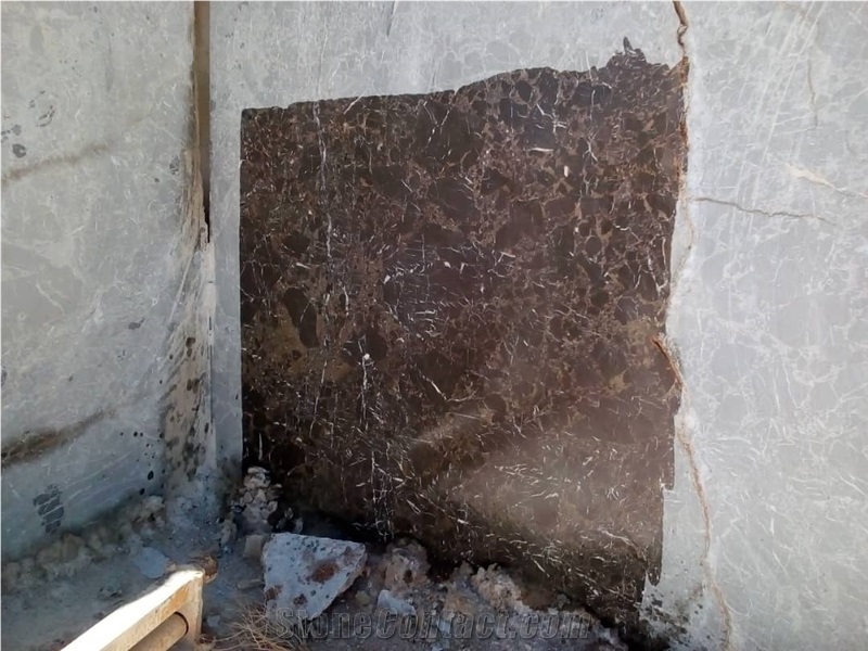 Dark Emperador Brown Marble Quarry