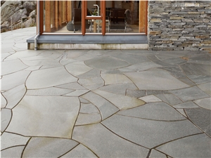 Alta Slate Irregular Flagstone Courtyard Paving Stone