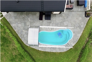 Alta Slate Irregular Flagstone Courtyard Paving Stone