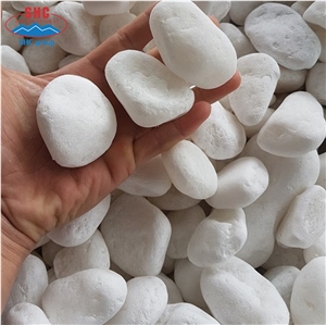 Snow White Pebbles Tumbled Pebbles For Decoration Snow White Pebbles Tumbled Pebbles For Decoration
