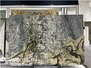 Luxury Shangri-La Multicolor, Verde Kamarica Granite Slabs