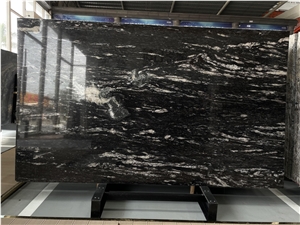 Magma Vein Cosmic Black Granite