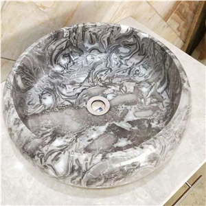 Natural Stone Marble Sink In Various Shapes