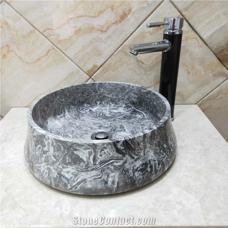 Natural Stone Marble Sink In Various Shapes