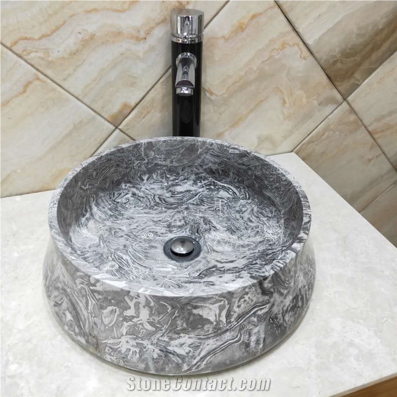 Natural Stone Marble Sink In Various Shapes