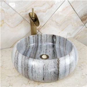 Natural Stone Marble Sink In Various Shapes