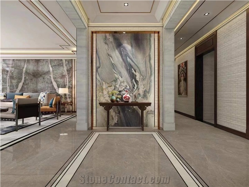 Natural Stone Polished Macaubas Fantasy Quartzite Slab