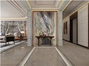 Natural Stone Polished Macaubas Fantasy Quartzite Slab