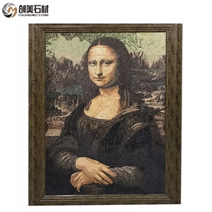 Quality Mona Lisa Pattern Marble Mosaic Wall Decoration