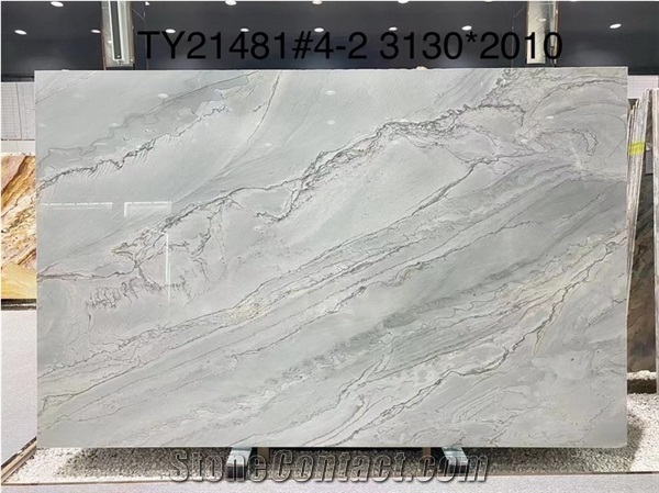Quality Polished Infinity White Quartzite，Calacatta White