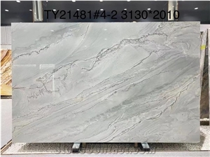 Quality Polished Infinity White Quartzite，Calacatta White