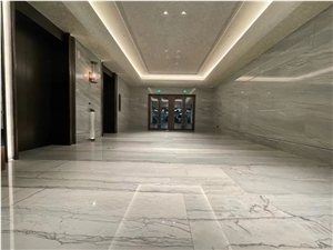 Quality Polished Infinity White Quartzite，Calacatta White