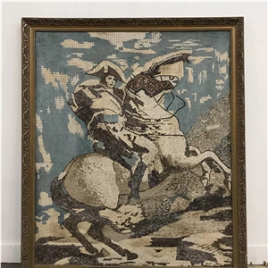 Stone Mosaic Pattern Napoleon Crossing The St. Bernard