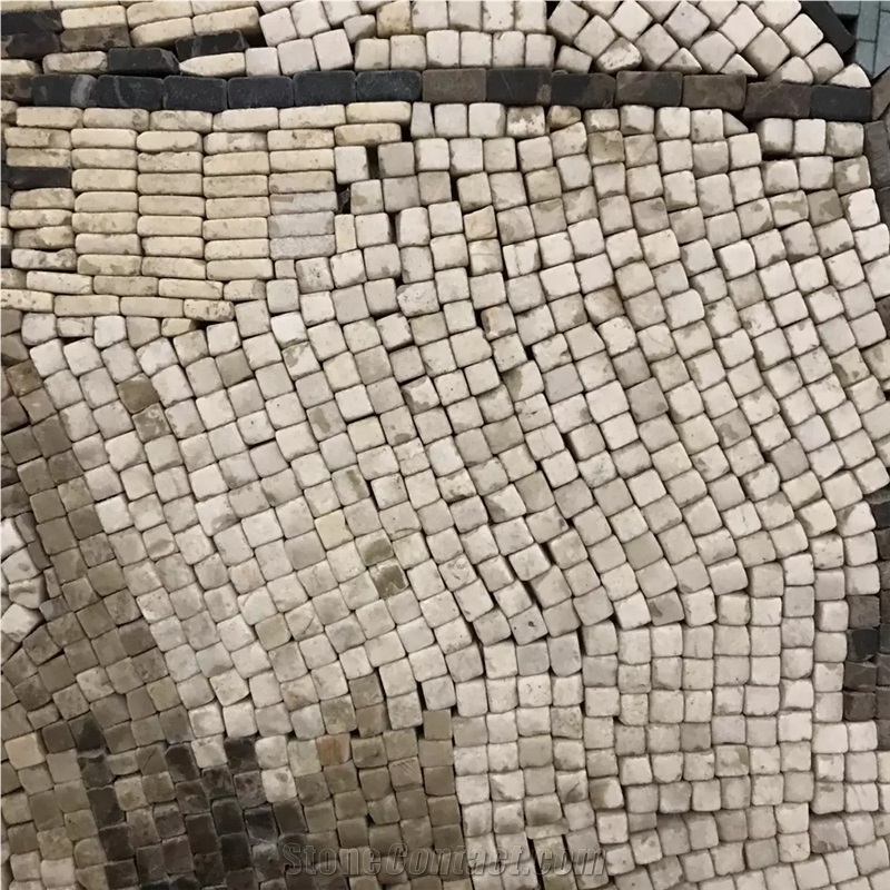 Stone Mosaic Pattern Napoleon Crossing The St. Bernard